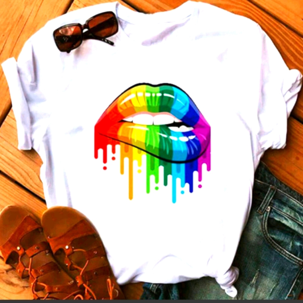 "Rainbow Drip" Graphic T-Shirt